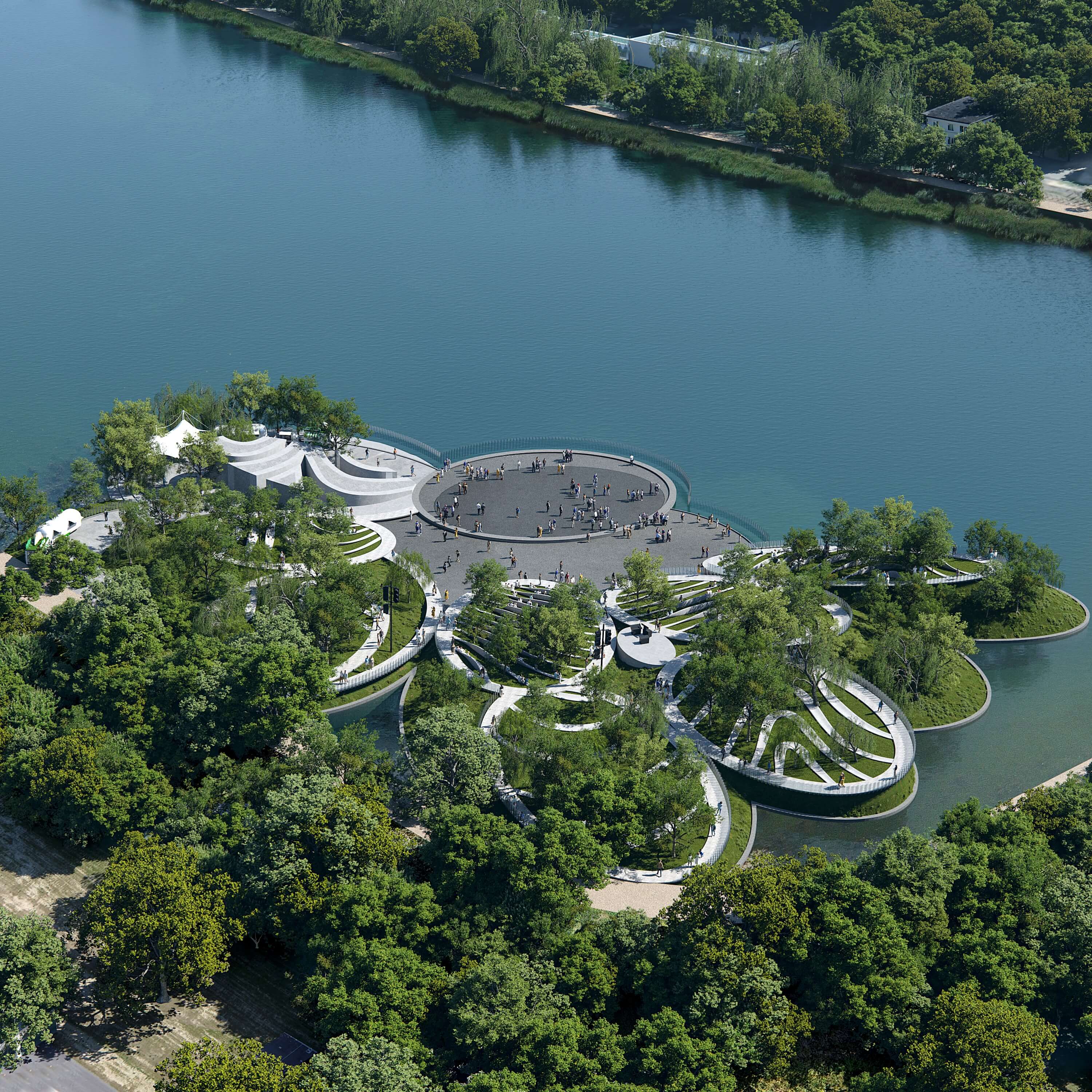 Suseongmot Lake Floating Stage