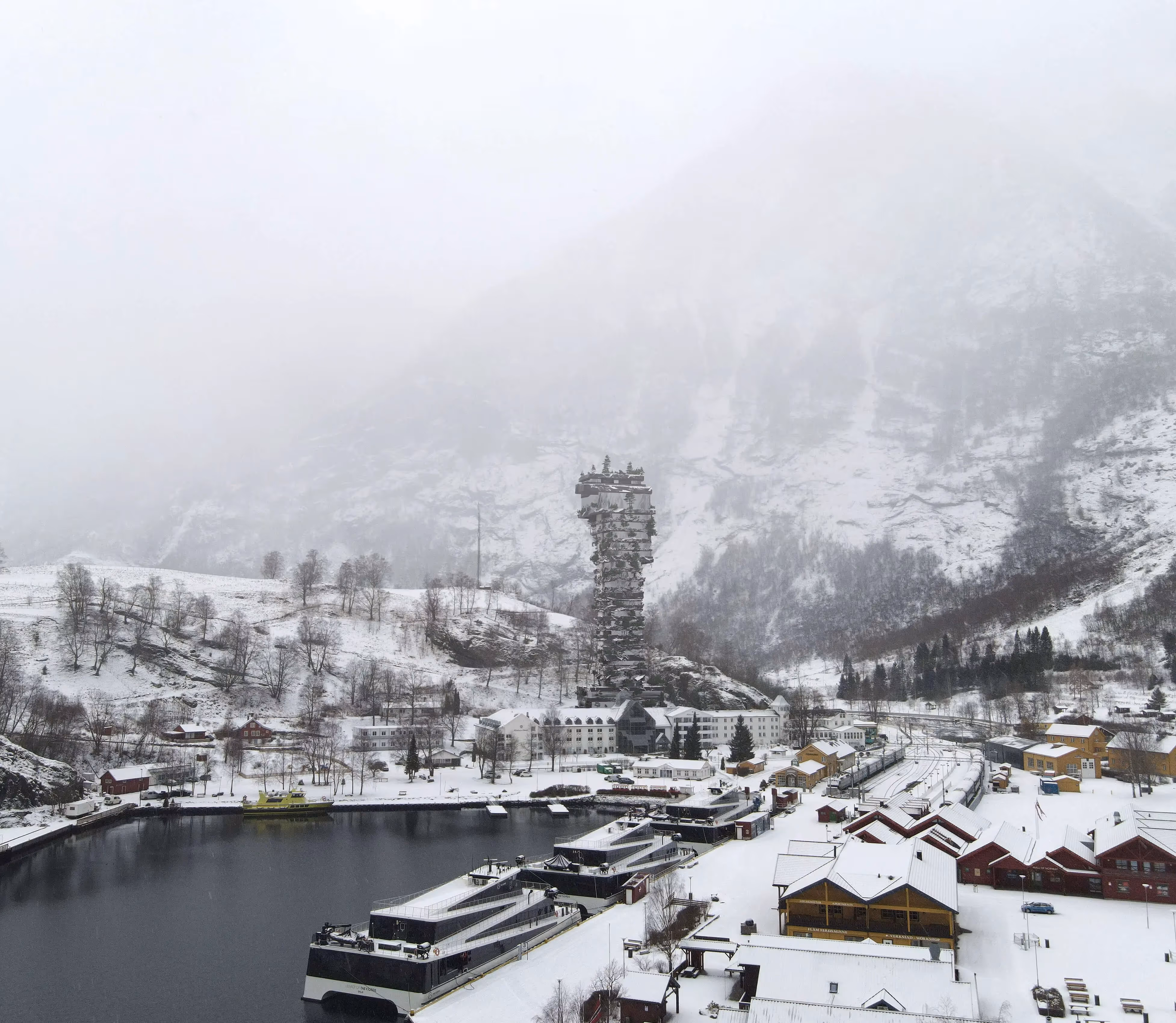 With Snow